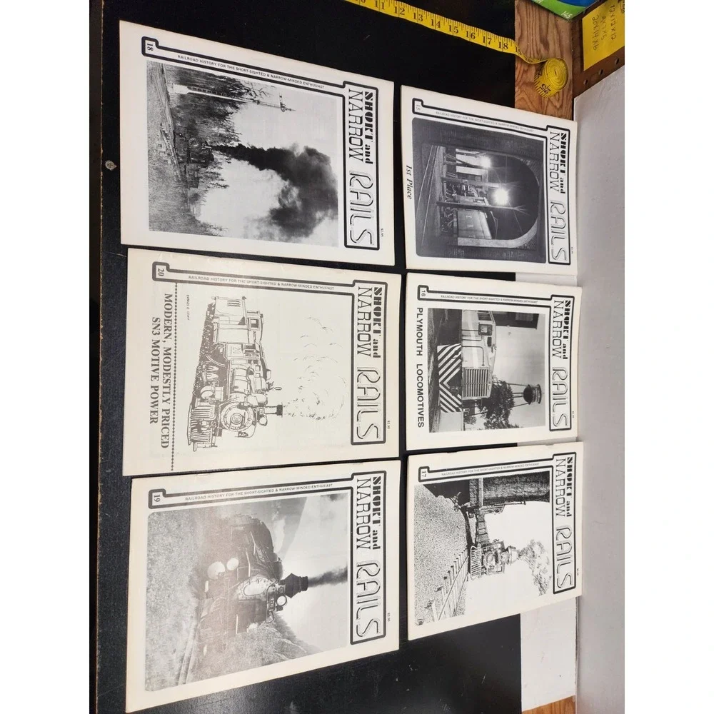 14‎ Issues of 1986 Short & Narrow Rails # 6, 8 - 20
